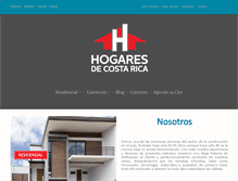 Tablet Screenshot of hogaresdecostarica.com